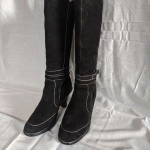 Sofft brand, TIA style black suede tall boots.
